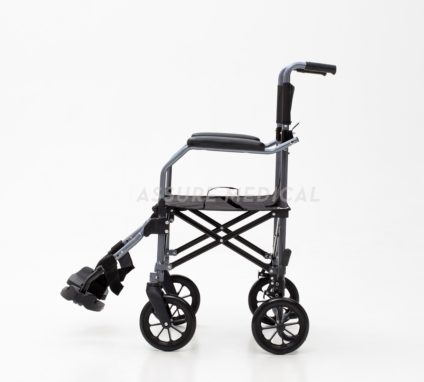 AL-BL08 Aluminum Light Weight Foldable Transport Wheelchair with Bag