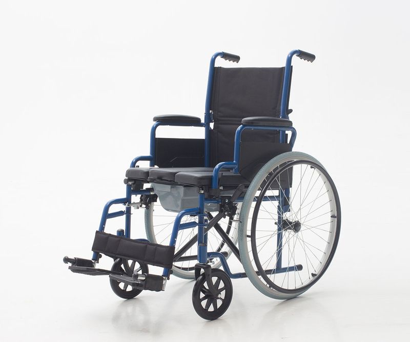 YJ-016B Foldable Wheelchair with Commode