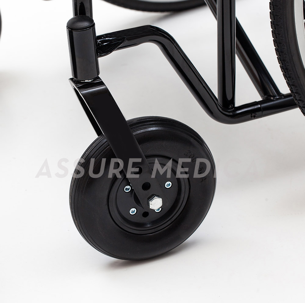 YJ-010Q Heavy-Duty Wheelchair, Spoke wheel with drum brake