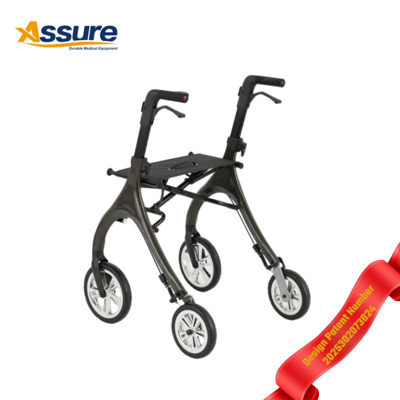 2026 New product Aluminum Rollator Walking Aid Disabled People Elderly Rollator