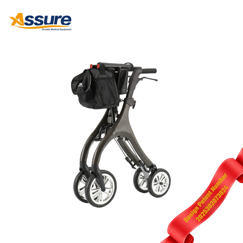 2026 New product Aluminum Rollator Walking Aid Disabled People Elderly Rollator