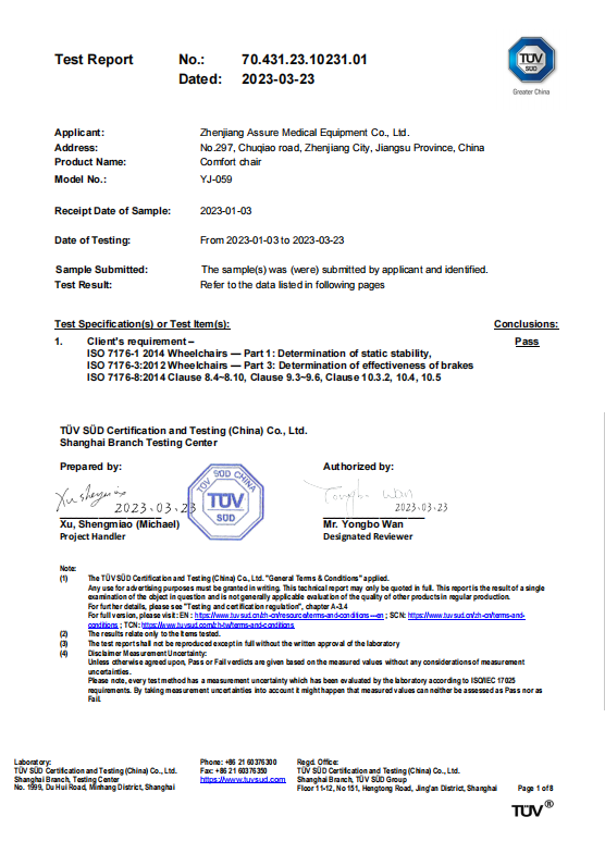 TUV TEST REPORT
