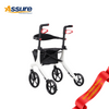 AL-4600E 2026 New product Aluminum Rollator Walking Aid Disabled People Elderly Rollator