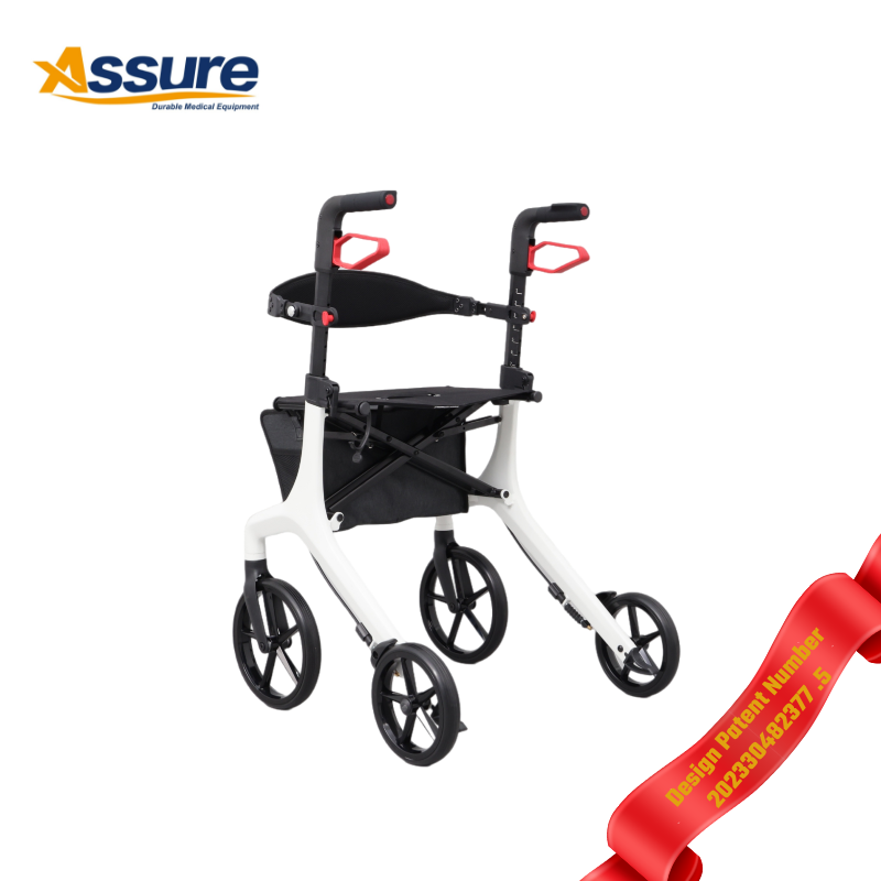 AL-4600E 2026 New product Aluminum Rollator Walking Aid Disabled People Elderly Rollator